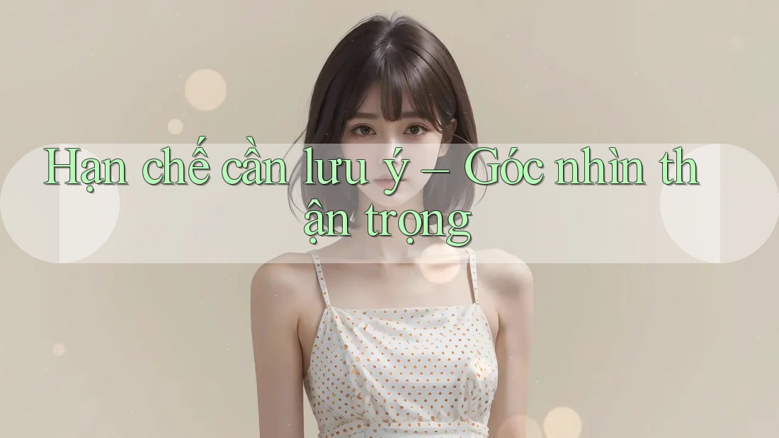 Hạn chế cần lưu ý: Góc nhìn thận trọng