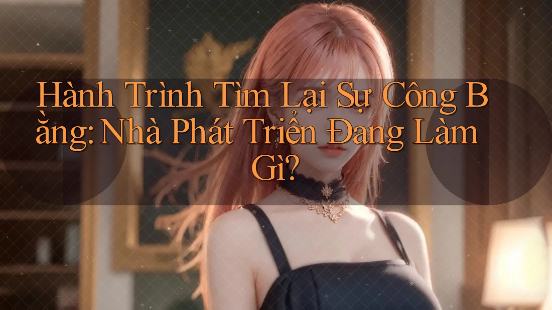 Hành Trình Tìm Lại Sự Công Bằng: Nhà Phát Triển Đang Làm Gì? Hành Trình Tìm Lại Sự Công Bằng: Nhà Phát Triển Đang Làm Gì?