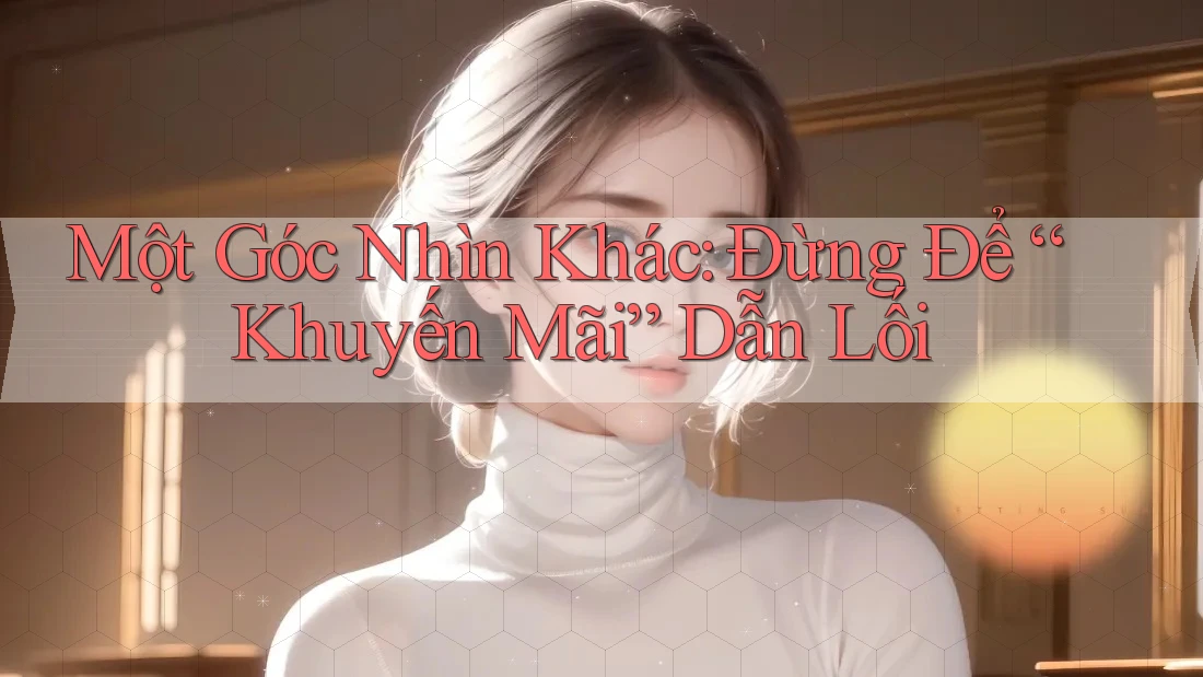 Một Góc Nhìn Khác: Đừng Để “Khuyến Mãi” Dẫn Lối Một Góc Nhìn Khác: Đừng Để “Khuyến Mãi” Dẫn Lối